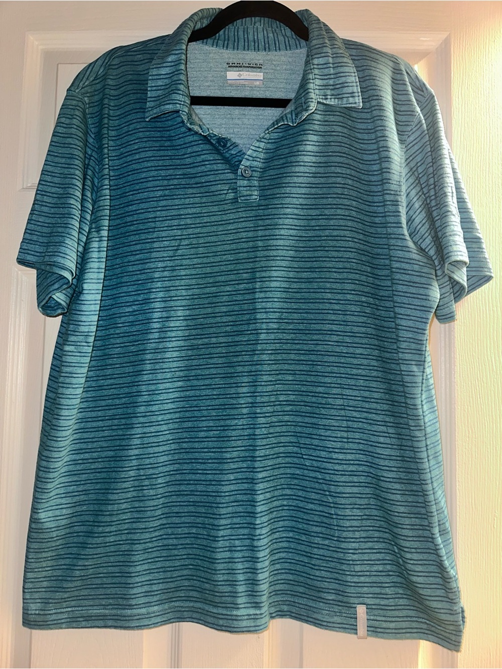 Mens Columbia Striped Polo Shirt